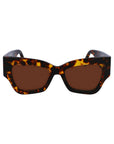 Victoria Beckham Brown Acetate Sunglasses