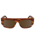 Victoria Beckham Brown Acetate Sunglasses