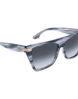 Victoria Beckham Gray Acetate Sunglasses