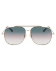 Victoria Beckham Gold Metal Sunglasses
