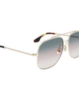 Victoria Beckham Gold Metal Sunglasses