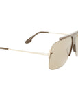 Victoria Beckham Brown Acetate Sunglasses