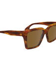 Victoria Beckham Brown Acetate Sunglasses