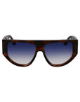 Victoria Beckham Brown Acetate Sunglasses