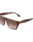 Victoria Beckham Brown Acetate Sunglasses