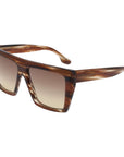 Victoria Beckham Brown Acetate Sunglasses
