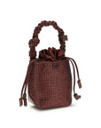 Ganni Bordeaux Recycled Polyester Handbag