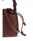 Ganni Bordeaux Recycled Polyester Handbag
