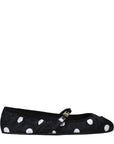 Dolce & Gabbana Black Fabric Ballet Flats