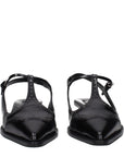 Miu Miu Black Leather Mid Heel Pumps