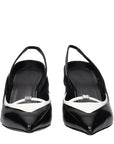 Givenchy Black Leather Wedge Sandals