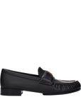 Givenchy Black Leather Slip-On Loafers
