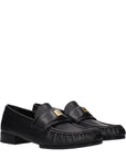 Givenchy Black Leather Slip-On Loafers