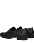 Givenchy Black Leather Slip-On Loafers