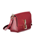 Furla Rosso Leather Women Handbag