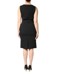 Dolce & Gabbana Black Sleeveless Sheath Knee Length Dress