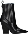 Valentino Garavani Black Leather Ankle Boots