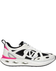 Valentino Garavani White Fabric Athletic Sneakers