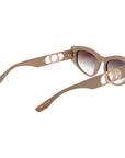 Trussardi Beige Acetate Sunglasses