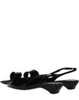 Prada Black Leather Flat Sandals