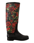 Dolce & Gabbana Black Polyvinyl Rain Boots