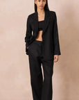 Blazer dritto in lino Estefy-shop