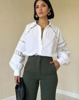 Pantaloni a vita alta Fijame