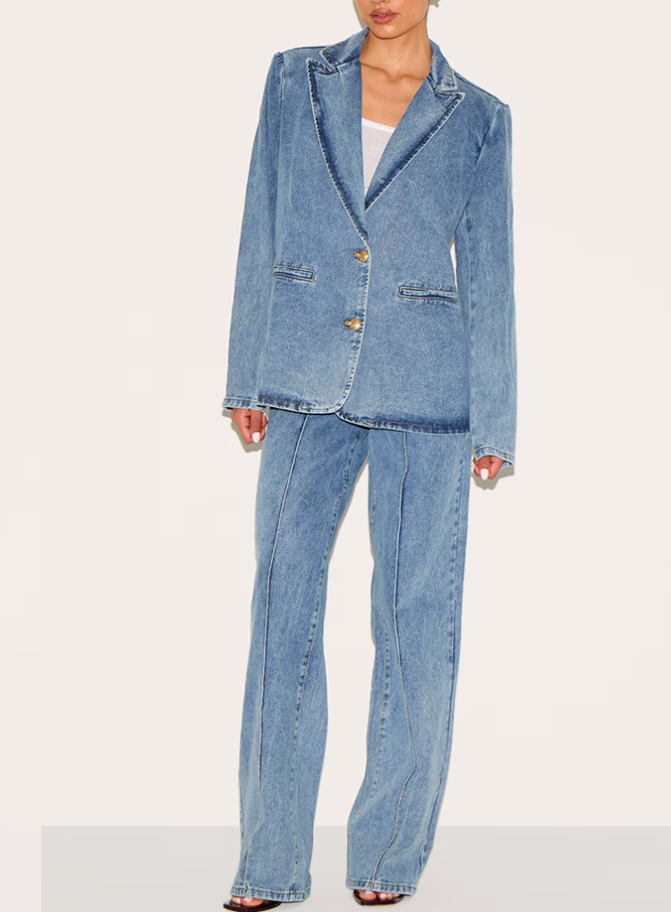 Blazer in denim oversize