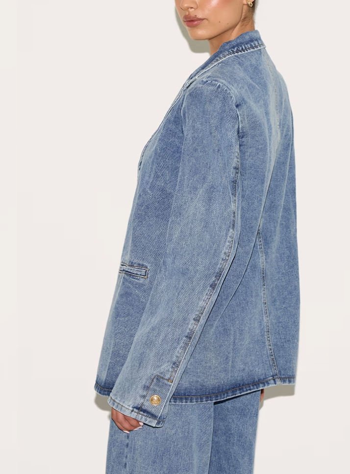 Blazer in denim oversize