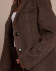 Blazer oversize effetto lana
