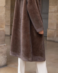 Cappotto oversize con cappuccio
