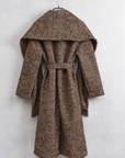 Cappotto in tweed con cintura