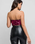 Top corsetto con paillettes Jeen Estefy-shop