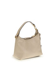 Versace Beige Calf Leather Bos Taurus Handbag