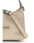 Versace Beige Calf Leather Bos Taurus Handbag