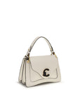 Coccinelle Beige Calf Leather Bos Taurus Shoulder Bag