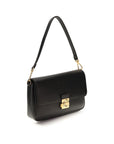 Coccinelle Black Calf Leather Bos Taurus Shoulder Bag