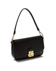 Coccinelle Black Calf Leather Bos Taurus Shoulder Bag