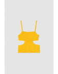 Patrizia Pepe Orange Viscose Tank Tops