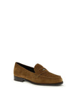 Tory Burch Beige Calf Leather Bos Taurus Slip-On Loafers