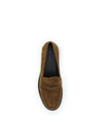 Tory Burch Beige Calf Leather Bos Taurus Slip-On Loafers
