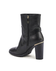 Tommy Hilfiger Black Leather Ankle Boots