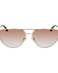 Victoria Beckham Gold Metal Sunglasses