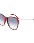 Victoria Beckham Burgundy Acetate Sunglasses