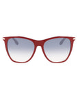Victoria Beckham Burgundy Acetate Sunglasses