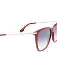 Victoria Beckham Burgundy Acetate Sunglasses