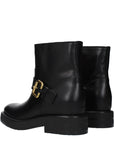 Chloé Black Leather Ankle Boots