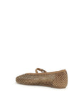 LE SILLA Brown Nylon Ballet Flats