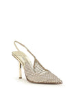 LE SILLA Gold Nylon Platform Pumps
