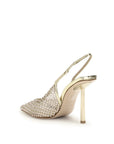 LE SILLA Gold Nylon Platform Pumps